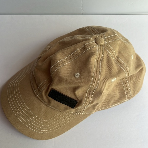 Levi’s Ball Cap Leather Patch Khaki Baseball Cap Hat - Picture 12 of 12